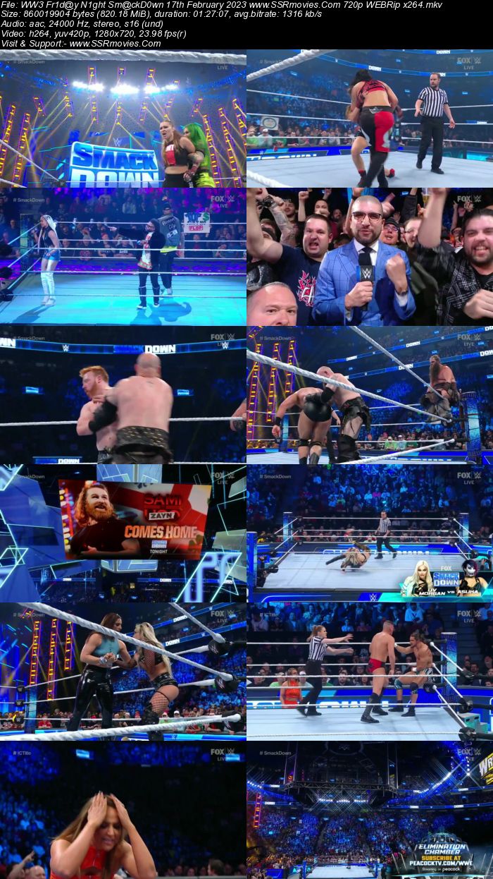 WWE Friday Night SmackDown 17th February 2023 720p 480p WEBRip 350MB Download