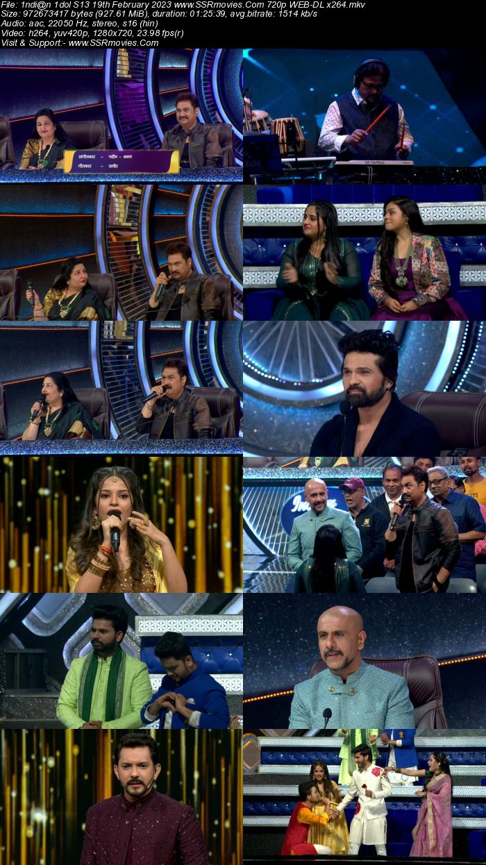 Indian Idol S13 19th February 2023 720p 480p WEB-DL x264 350MB Download