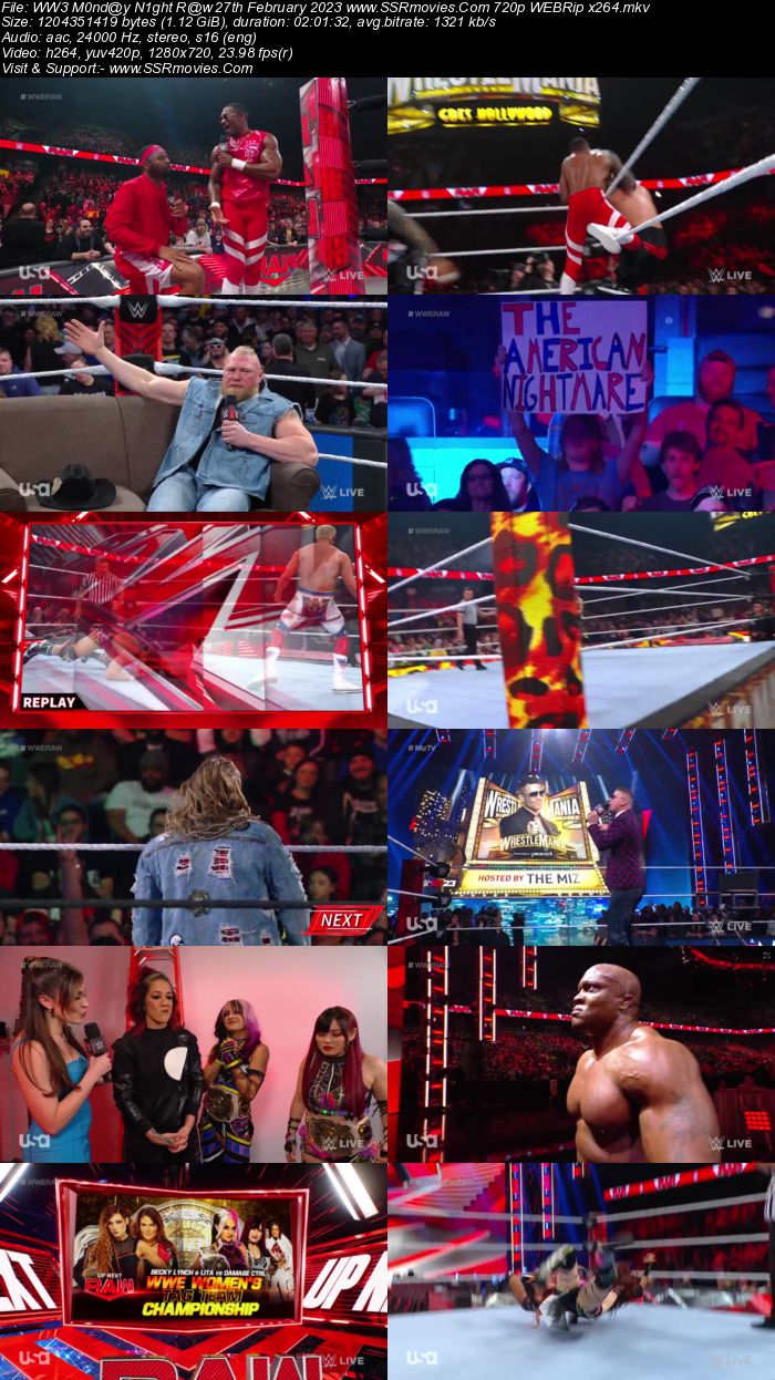 WWE Monday Night Raw 27th February 2023 720p 480p WEB-DL x264 Download