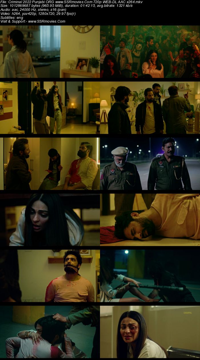 Criminal 2022 Punjabi ORG 1080p 720p 480p WEB-DL x264 ESubs Full Movie Download