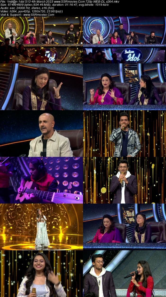 Indian Idol S13 4th March 2023 720p 480p WEB-DL x264 350MB Download