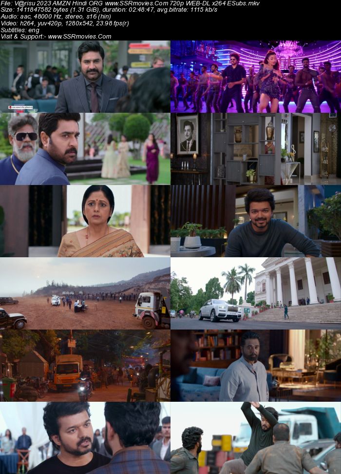 Varisu 2023 AMZN Hindi ORG 1080p 720p 480p WEB-DL x264 ESubs Full Movie Download