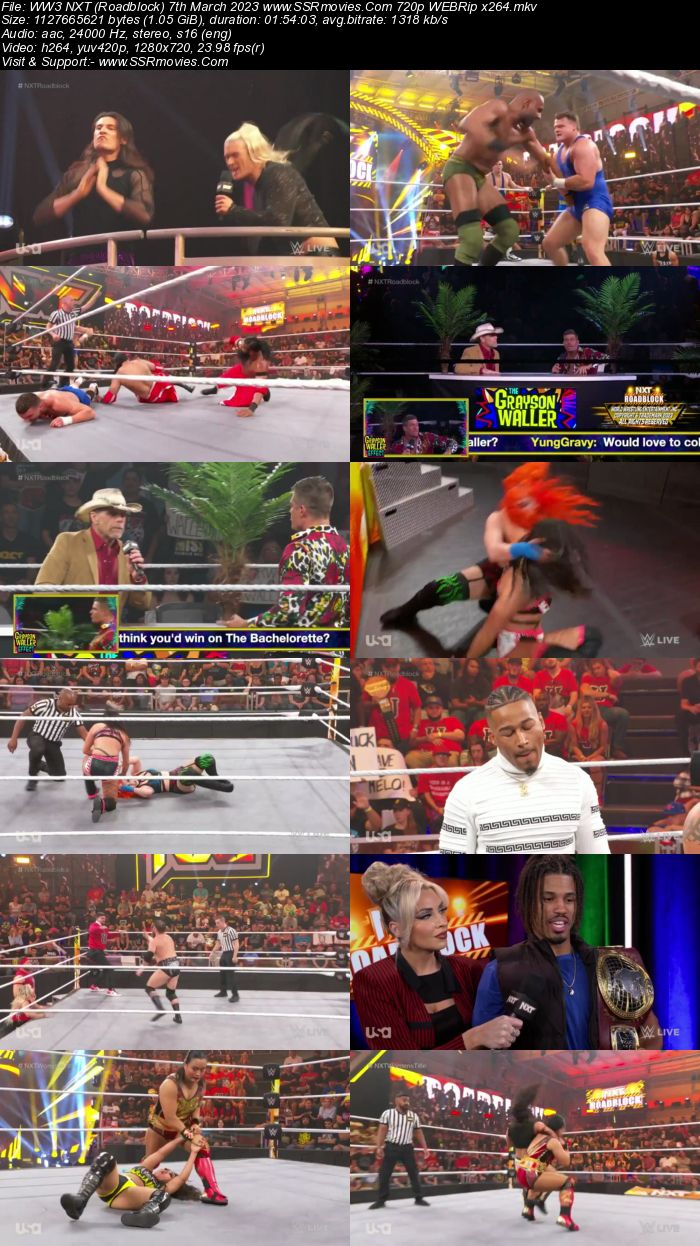 WWE NXT (Roadblock) 7th March 2023 720p 480p WEBRip x264 Download