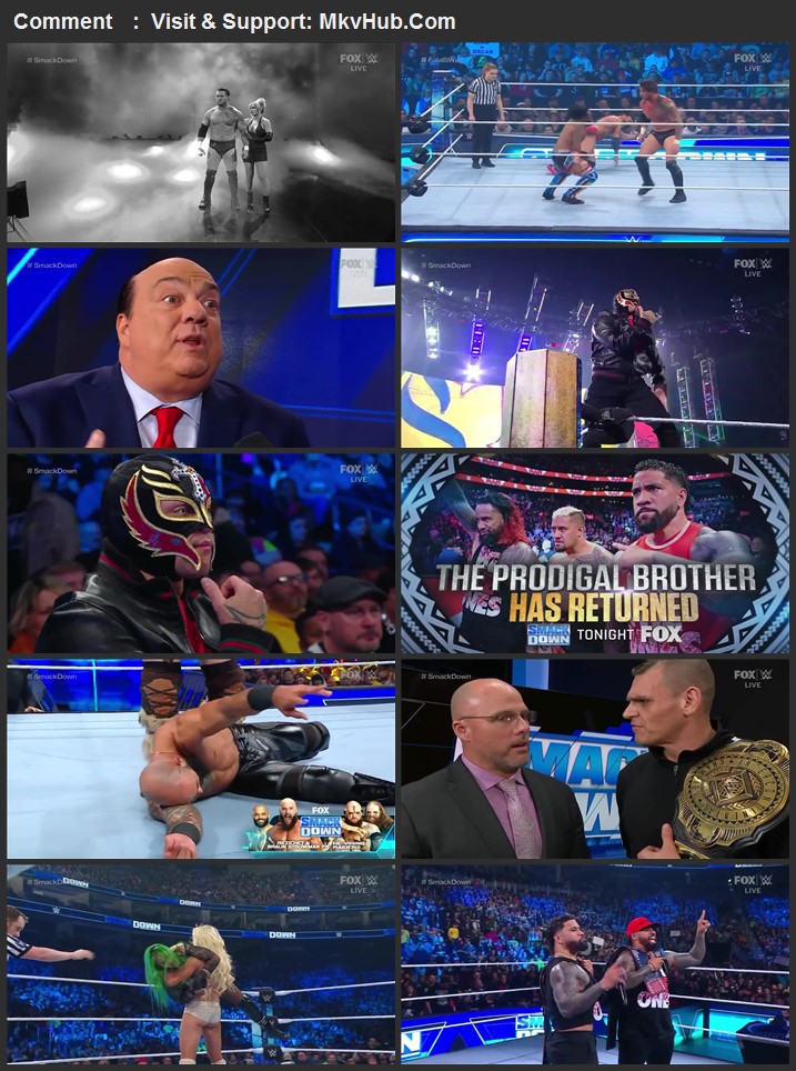 WWE Friday Night SmackDown 10th March 2023 720p WEBRip x264 800MB Download