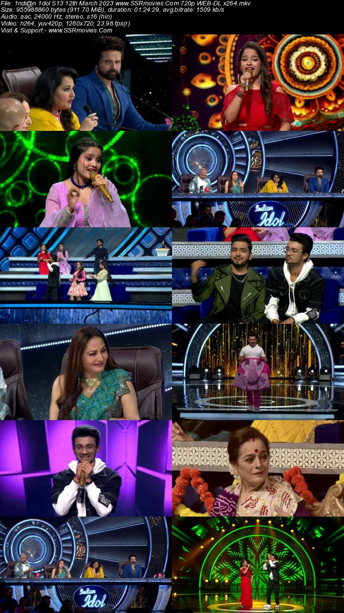 Indian Idol S13 12th March 2023 720p 480p WEB-DL x264 350MB Download