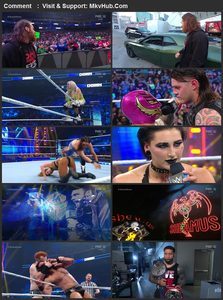 WWE Friday Night SmackDown 17th March 2023 720p WEBRip x264 800MB Download