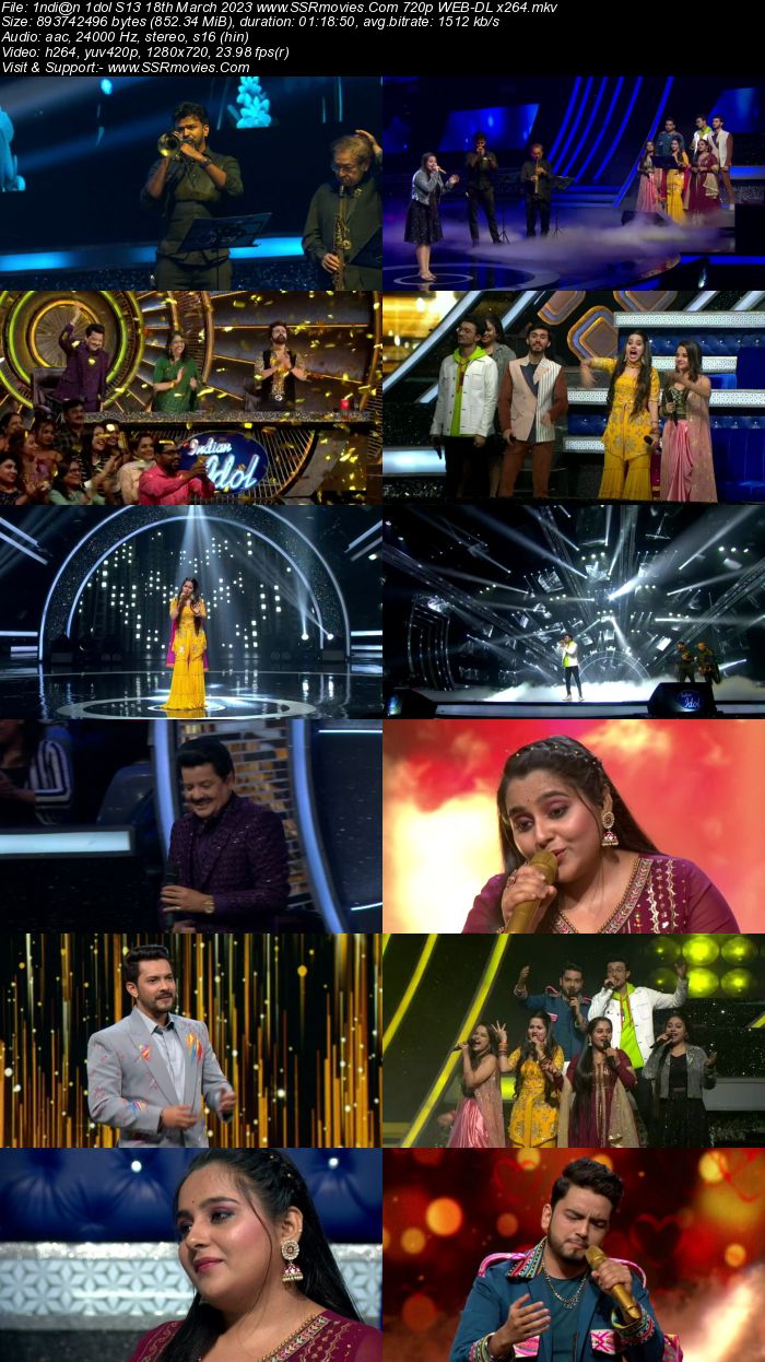 Indian Idol S13 18th March 2023 720p 480p WEB-DL x264 350MB Download