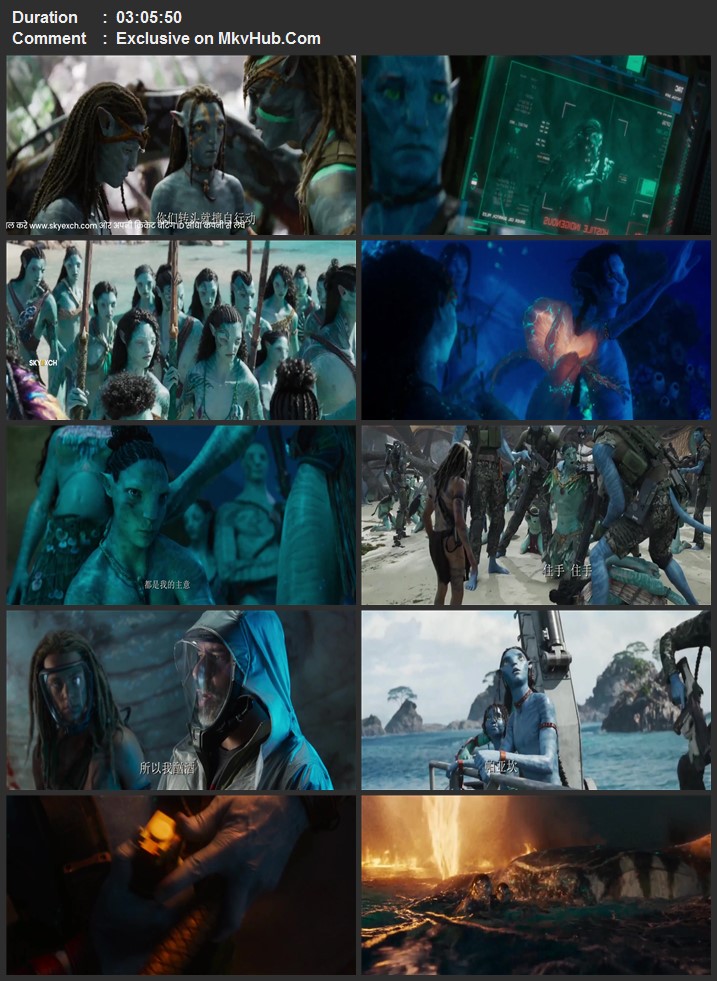 Avatar: The Way of Water 2022 Dual Audio [Hindi (Cleaned)-English (Cleaned)] 720p 1080p HDRip x264 ESubs Download