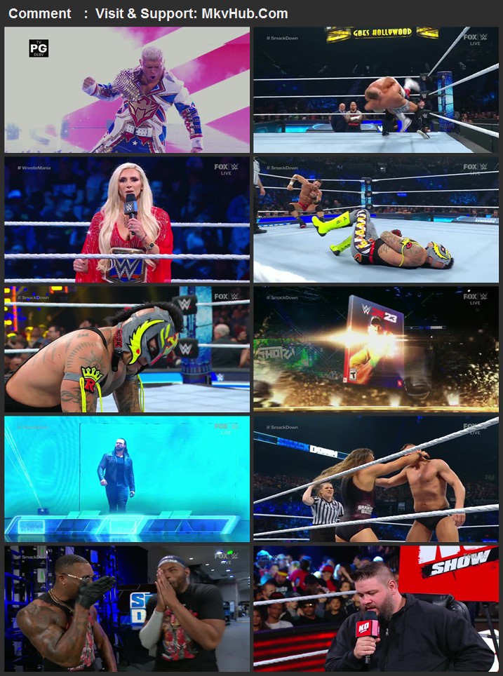 WWE Friday Night SmackDown 24th March 2023 720p WEBRip x264 850MB Download