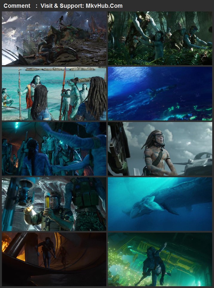 Avatar: The Way of Water 2022 English 720p 1080p WEB-DL ESubs Download