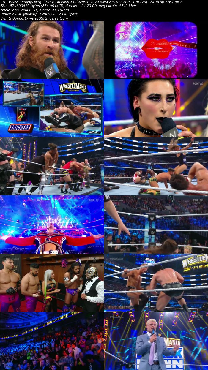 WWE Friday Night SmackDown 31st March 2023 720p 480p WEBRip 350MB Download
