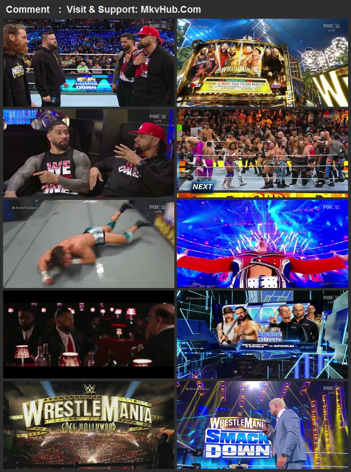 WWE Friday Night SmackDown 31st March 2023 720p WEBRip x264 850MB Download