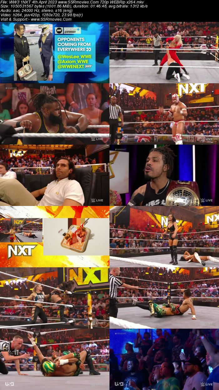 WWE NXT 4th April 2023 720p 480p WEBRip x264 Download