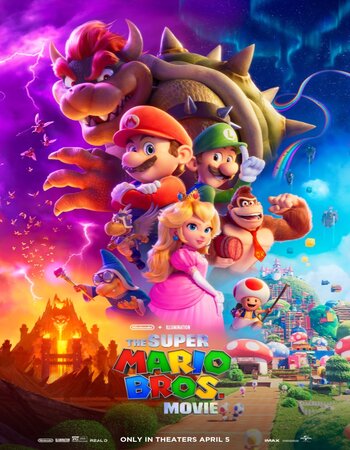 The Super Mario Bros. Movie 2023 Hindi (Cleaned) 1080p 720p 480p HDCAM x264 ESubs Full Movie Download