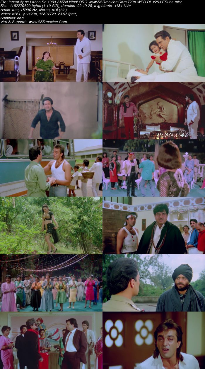 Insaaf Apne Lahoo Se 1994 Hindi ORG 1080p 720p 480p WEB-DL x264 ESubs Full Movie Download