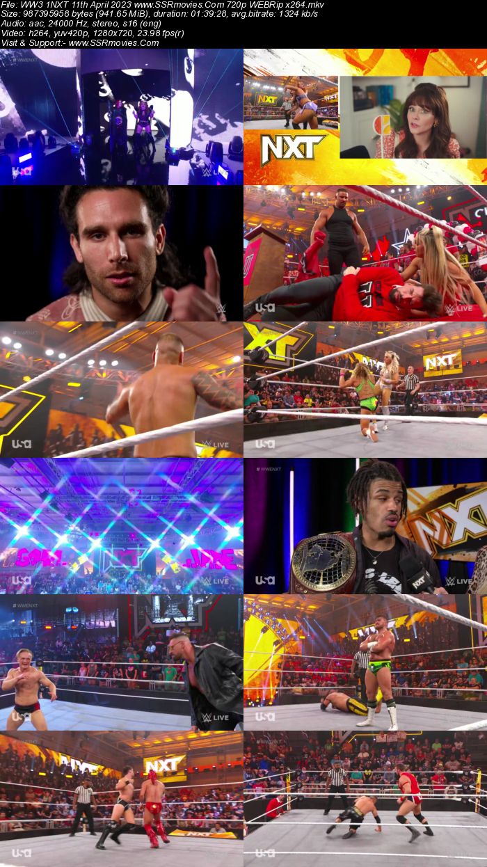 WWE NXT 11th April 2023 720p 480p WEBRip x264 Download