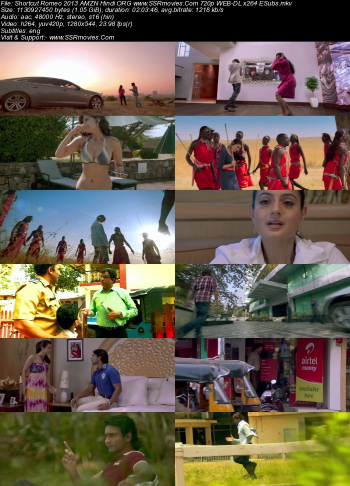 Shortcut Romeo 2013 Hindi ORG 1080p 720p 480p WEB-DL x264 ESubs Full Movie Download