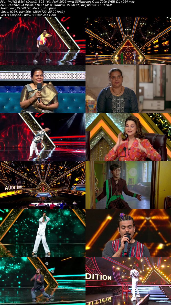 Indias Best Dancer S03 16th April 2023 720p 480p WEB-DL x264 300MB Download