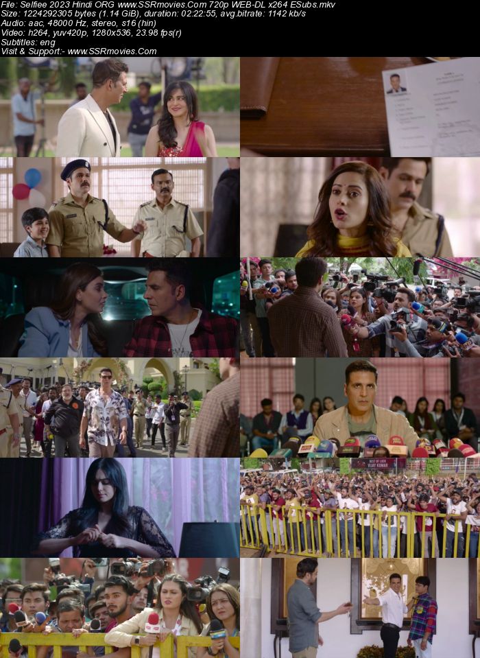 Selfiee 2023 Hindi ORG 1080p 720p 480p WEB-DL x264 ESubs Full Movie Download