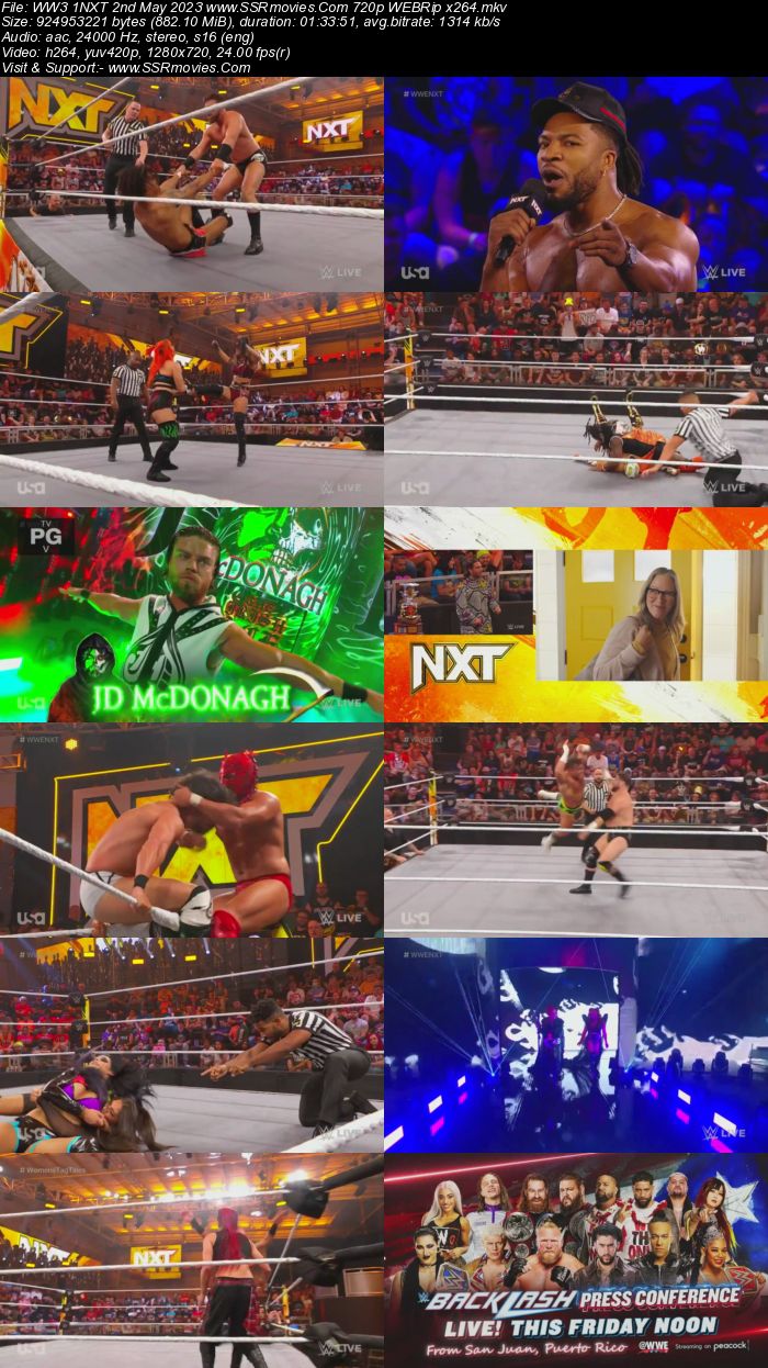 WWE NXT 2nd May 2023 720p 480p WEBRip x264 Download