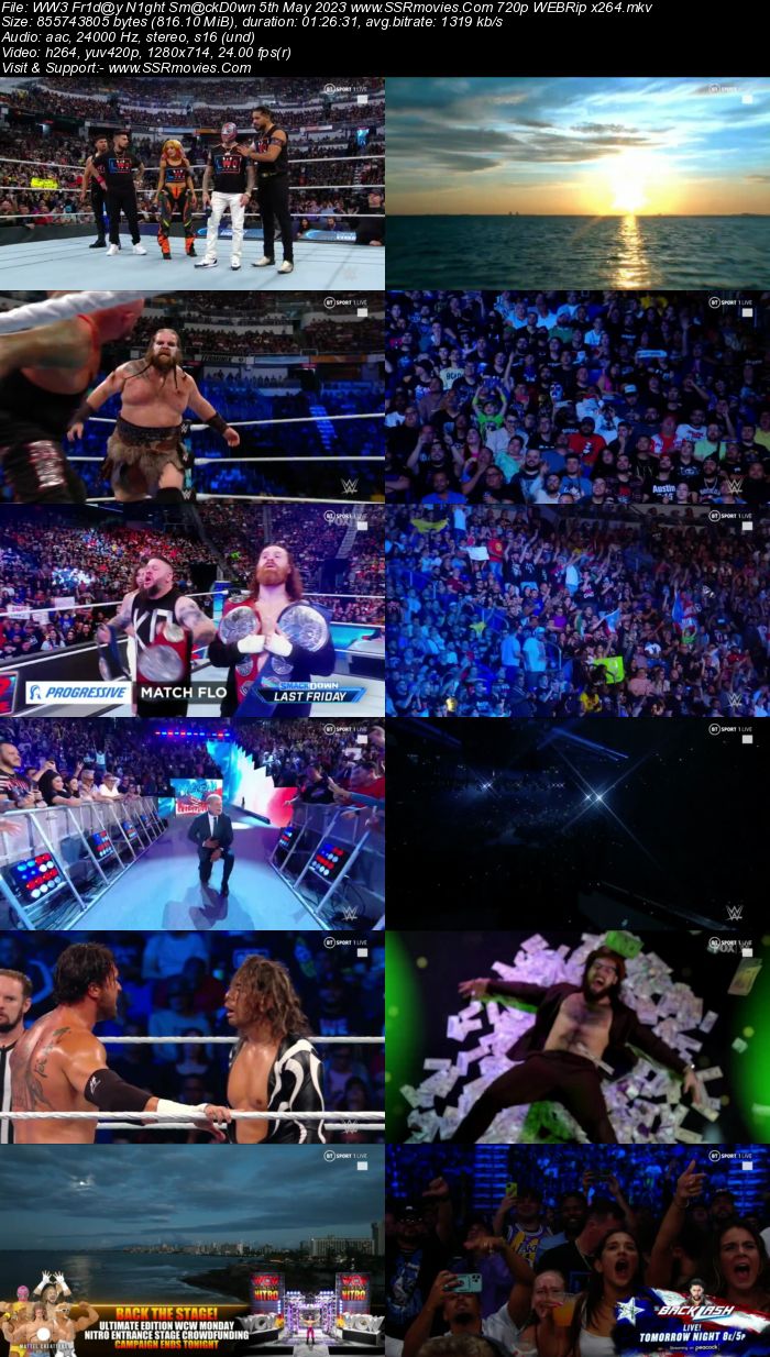 WWE Friday Night SmackDown 5th May 2023 720p 480p WEBRip x264 Download
