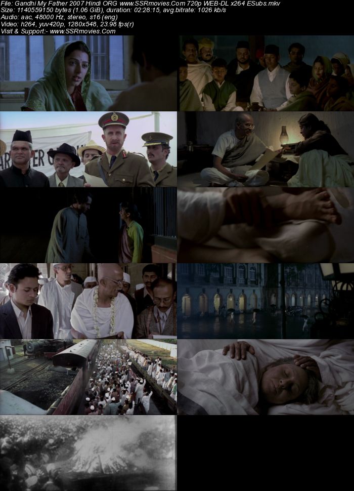 Gandhi, My Father 2007 Hindi ORG 1080p 720p 480p WEB-DL x264 ESubs Full Movie Download