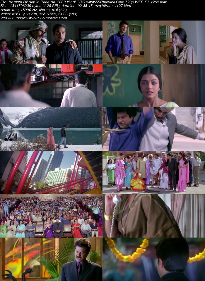 Hamara Dil Aapke Paas Hai 2000 Hindi ORG 1080p 720p 480p WEB-DL x264 ESubs Full Movie Download
