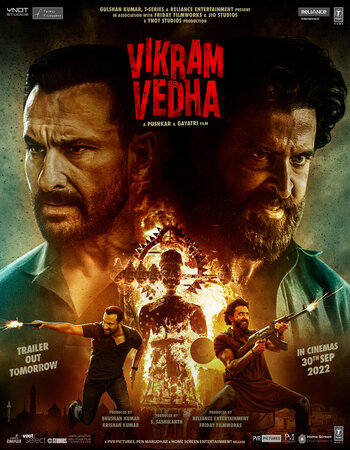 Vikram Vedha 2022 Hindi 720p 1080p WEB-DL x264 ESubs Download