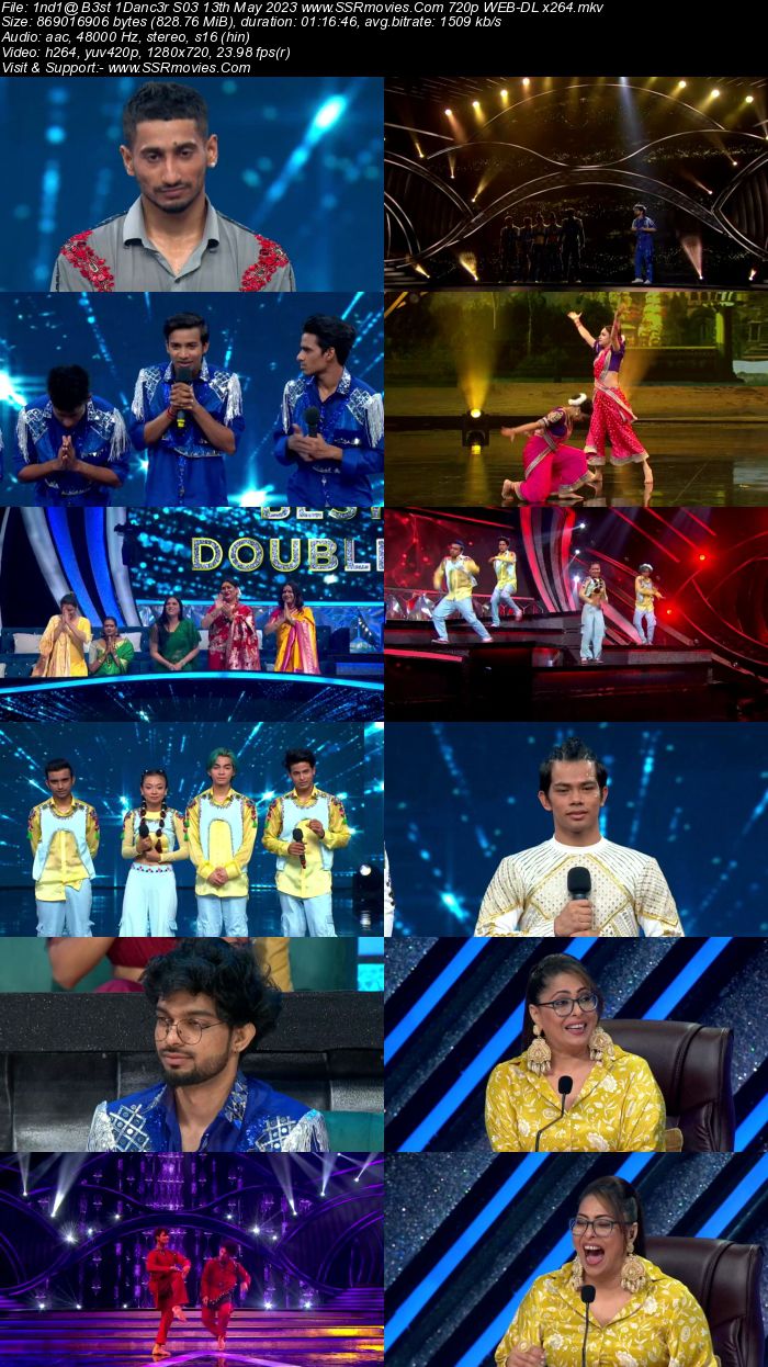 Indias Best Dancer S03 13th May 2023 720p 480p WEB-DL x264 300MB Download
