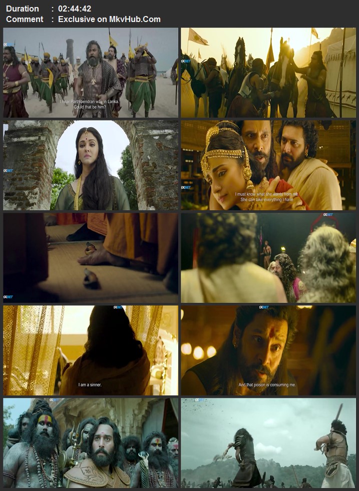 Ponniyin Selvan: Part Two 2023 Hindi 720p 1080p HDRip x264 ESubs Download