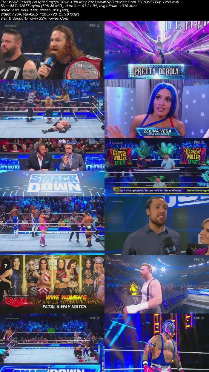 WWE Friday Night SmackDown 19th May 2023 720p 480p WEBRip x264 Download