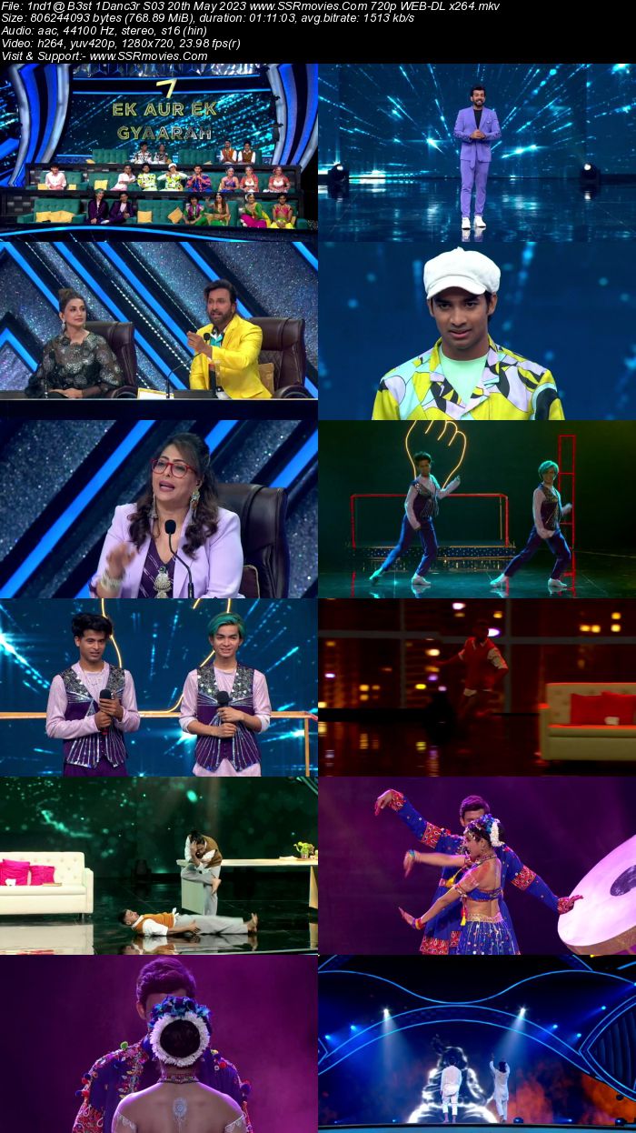 Indias Best Dancer S03 20th May 2023 720p 480p WEB-DL x264 300MB Download