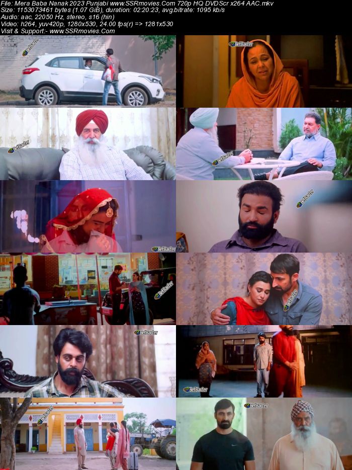 Mera Baba Nanak 2023 Punjabi 1080p 720p 480p HQ DVDScr x264 ESubs Full Movie Download