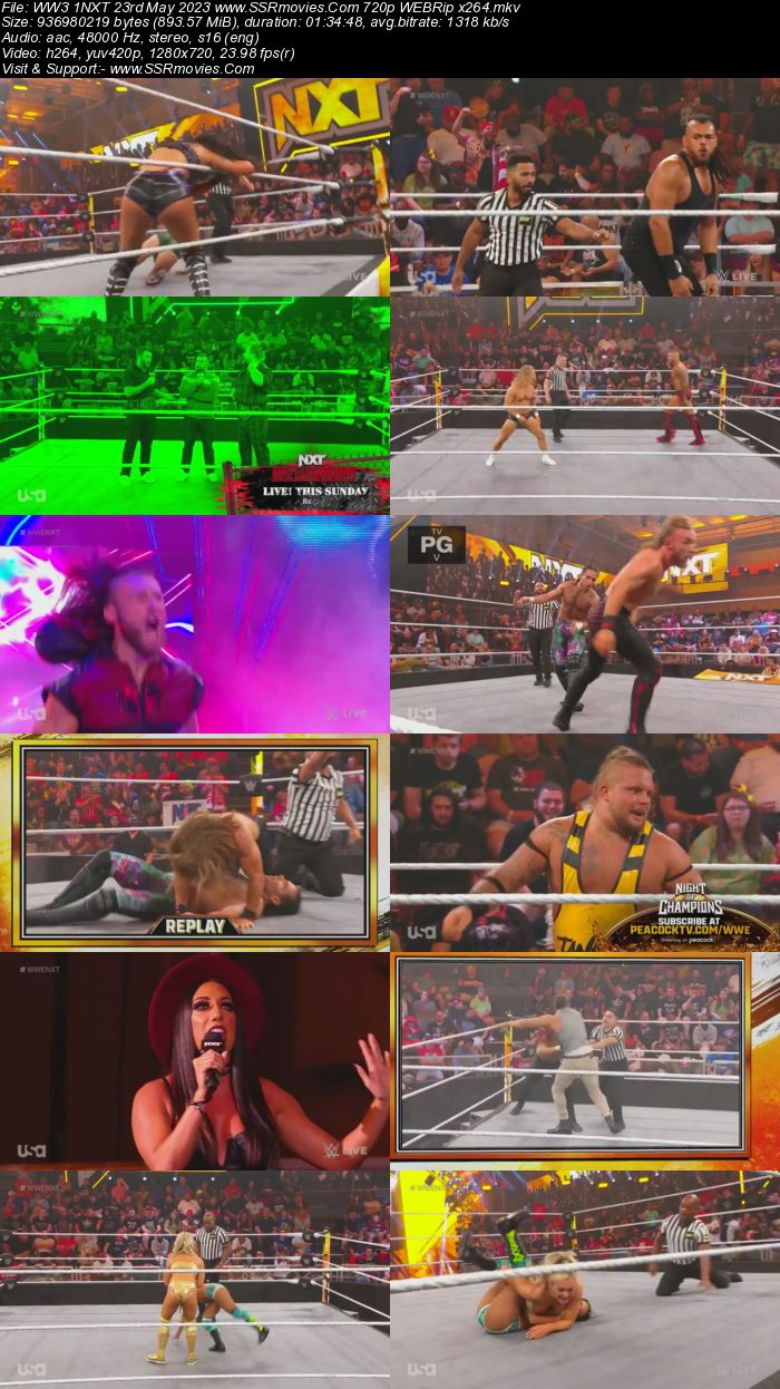 WWE NXT 23rd May 2023 720p 480p WEBRip x264 Download