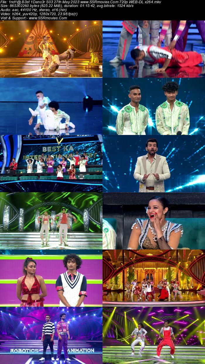 Indias Best Dancer S03 27th May 2023 720p 480p WEB-DL x264 300MB Download