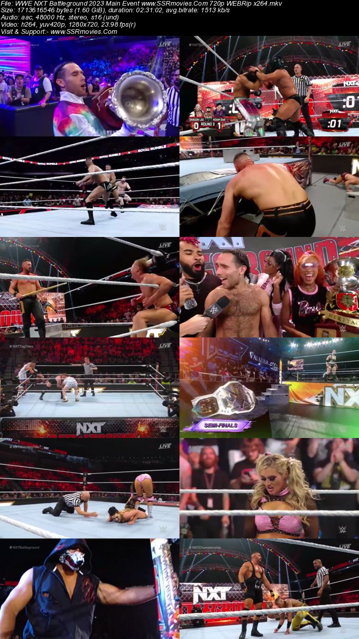 WWE NXT Battleground 2023 Main Event 720p 480p WEBRip x264 Download