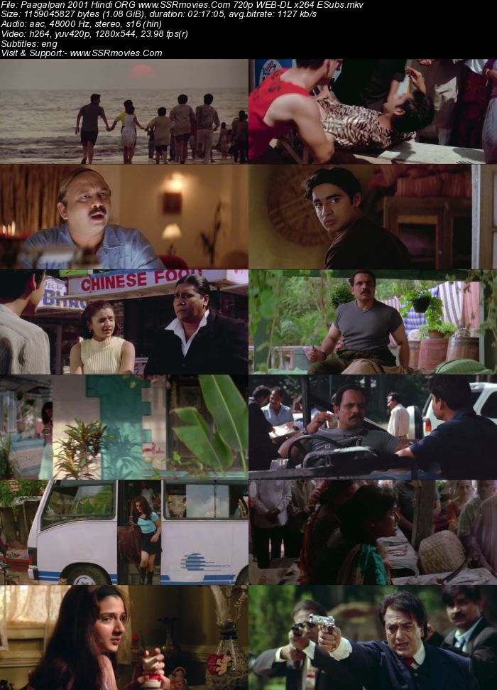 Paagalpan 2001 Hindi ORG 1080p 720p 480p WEB-DL x264 ESubs Full Movie Download