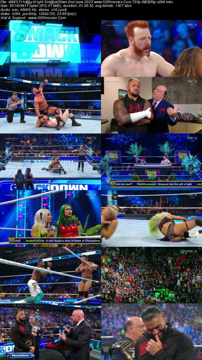 WWE Friday Night SmackDown 2nd June 2023 720p 480p WEBRip x264 Download