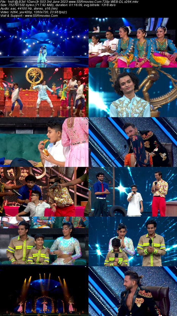 Indias Best Dancer S03 3rd June 2023 720p 480p WEB-DL x264 300MB Download