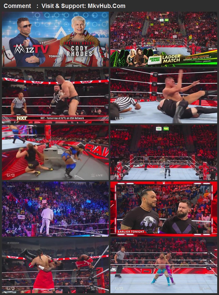 WWE Monday Night Raw 5th June 2023 720p WEBRip x264 1.2GB Download