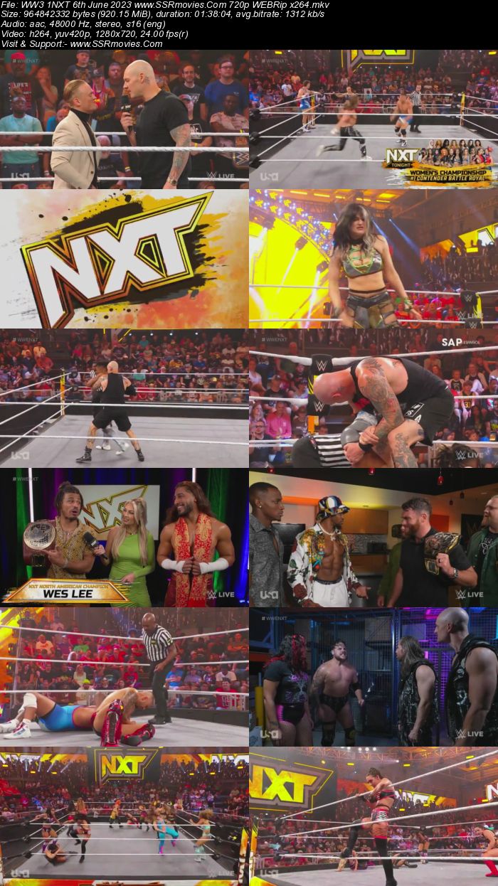 WWE NXT 6th June 2023 720p 480p WEBRip x264 Download