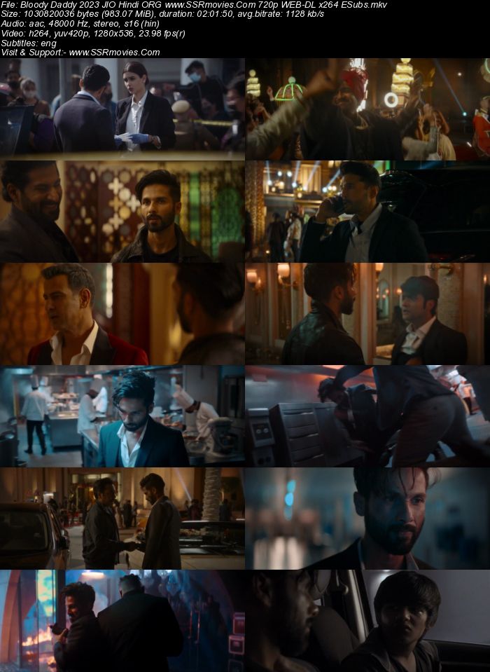 Bloody Daddy 2023 Hindi ORG 1080p 720p 480p WEB-DL x264 ESubs Full Movie Download