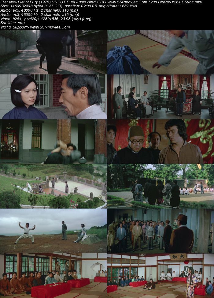 New Fist of Fury 1976 Dual Audio Hindi ORG 720p 480p BluRay x264 ESubs Full Movie Download