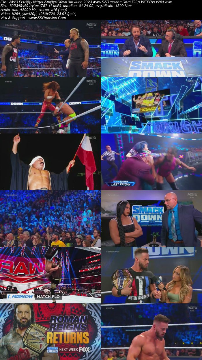 WWE Friday Night SmackDown 9th June 2023 720p 480p WEBRip x264 Download