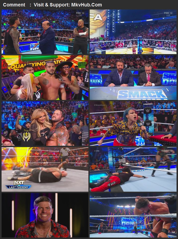 WWE Friday Night SmackDown 9th June 2023 720p WEBRip x264 800MB Download