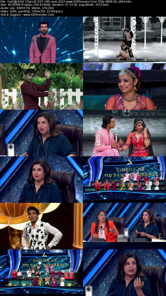 Indias Best Dancer S03 10th June 2023 720p 480p WEB-DL x264 300MB Download