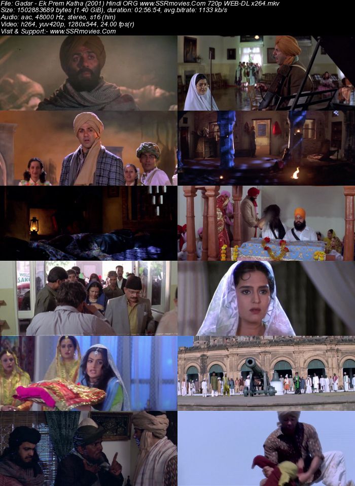 Gadar: Ek Prem Katha 2001 Hindi ORG 1080p 720p 480p WEB-DL x264 ESubs Full Movie Download