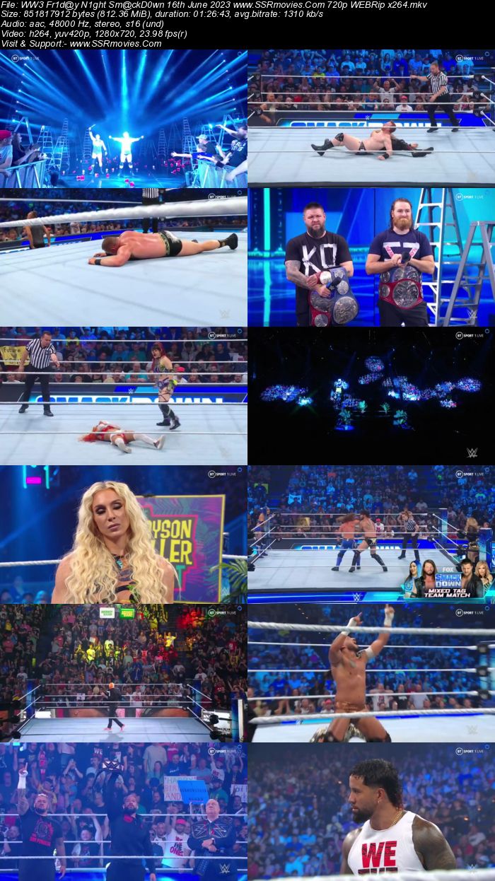 WWE Friday Night SmackDown 16th June 2023 720p 480p WEBRip x264 Download