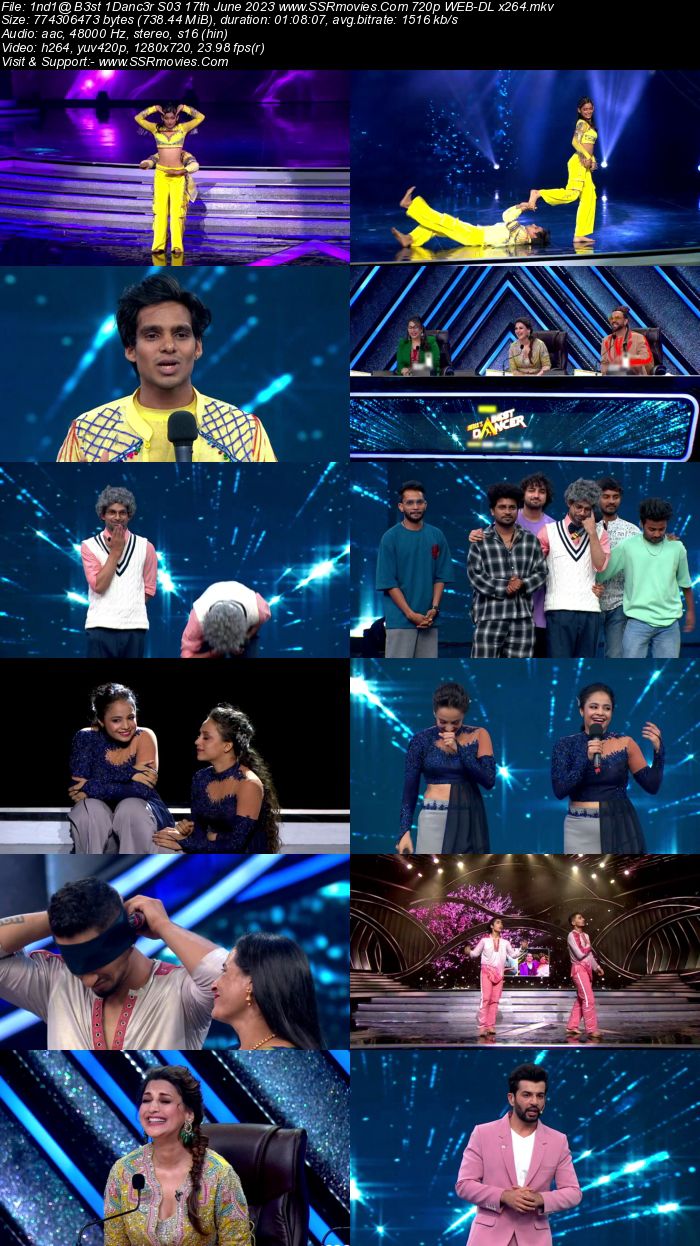 Indias Best Dancer S03 17th June 2023 720p 480p WEB-DL x264 300MB Download