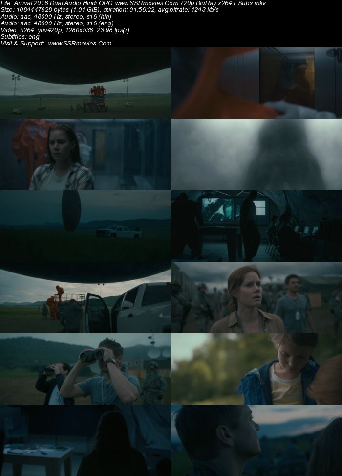 Arrival 2016 Dual Audio Hindi ORG 1080p 720p 480p BluRay x264 ESubs Full Movie Download